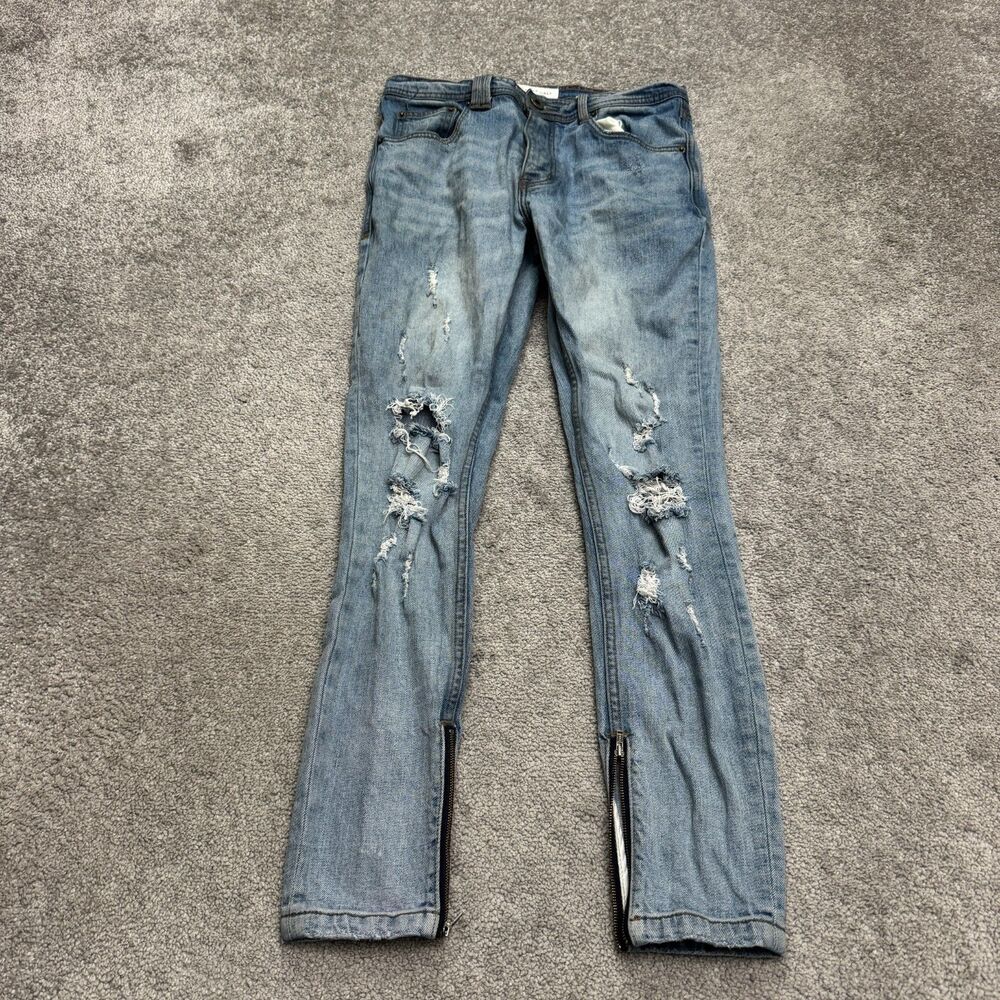 I Love Ugly Smart Zespy Pant Regular Rise Fixed Waist Tapered Slim Denim Jeans